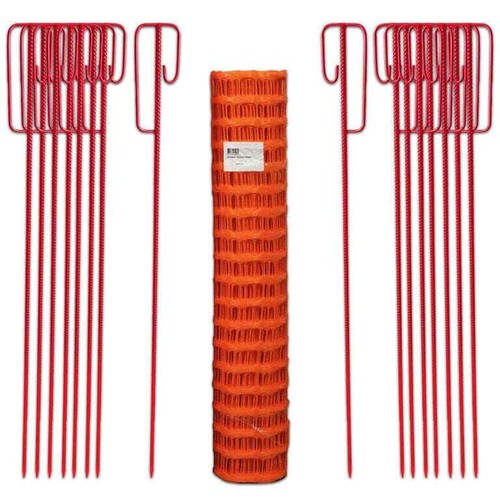 Fangzaun set orange 50m - set, 7,5kg