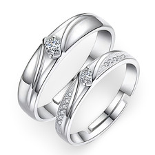 Elegantes 2-teiliges Ringset