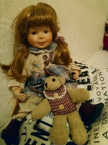 Porzellan deko puppe 35 - deko,