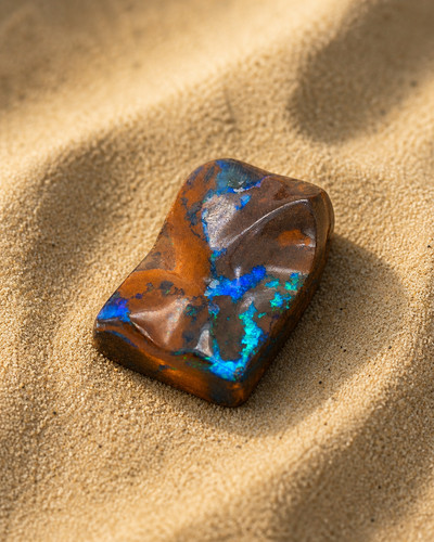 Boulder opal gebohrt 18g - 18g, –