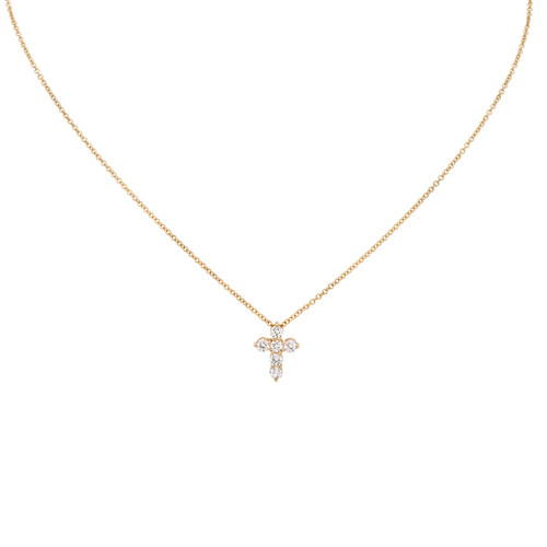 Karat gelbgold kreuz - 18,