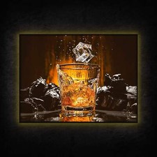 LED Leuchtbild - Whisky mit