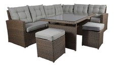 Gartenset Gartenmöbel Essgruppe Rattan natur La Palma Gartenmöbel Set neu 1B