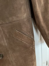 Echt Velour Ledermantel mit