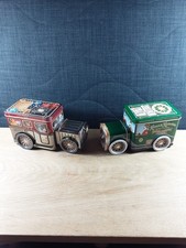 2 Blechdosen Auto mit Spieluhr