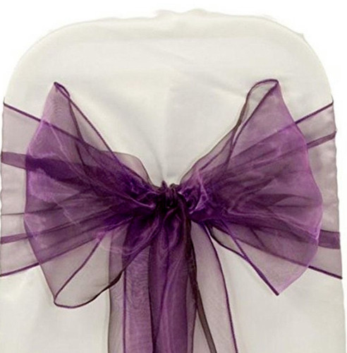 Organza stuhlschleifen - organza,