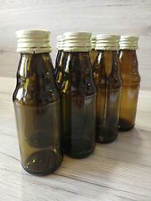 11 x 125 ml Flasche Braunglas Kropfhals mit Schraubverschluss leer 