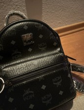 MCM Rucksack Schwarz-Braun Leder Vintage Damen Herren