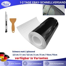 10m Autofolie Schwarz Glanz /