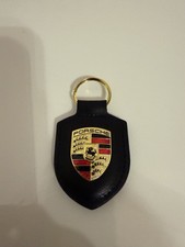 Porsche Schlüsselanhänger Schwarz Neu 911 Macan Cayenne Panamera Boxster Cayman