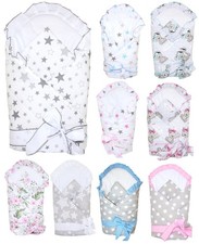 Babyhörnchen mit Rüschen Puckdecke Steckkissen Einschlagdecke Decke Baumwolle