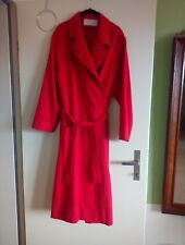 GENNY (versace group) mantel rot XL 42 oversize wolle angora lang  wolltrench ⭐❤