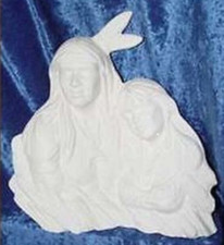 Indianerpaar -  Keramik -