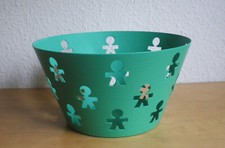 Alessi Schale Girotondo Obstschale  Metall mint grün TOP