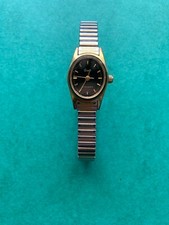 Ruhla Quartz, Garde Damenuhr Gebraucht, funktionstüchtig, Elastisches Armband,