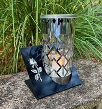 Edelstahl Grablaterne Silber