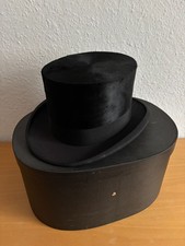 Antiker Zylinder Hut Maulwurf  Jakob Marette Köln No Chapeau Claque Weite 57