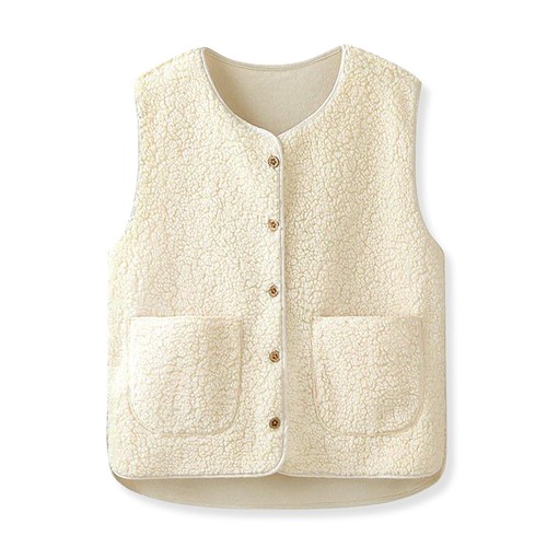 Damen teddy fleece weste - teddy,