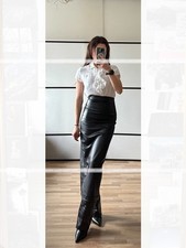 SCAPA SPORTS, Kurzarmhemd mit Rüschen, Gr. 38 weiß 100% Leinen