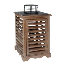 Tischlampe LATERNE braun mit