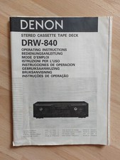 BEDIENUNGSANLEITUNG DENON