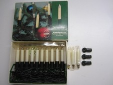 Osram Weihnachten Lichterkette 10Kerzen 16161 plus je 3x Ersatz -Kerzen & -Clips