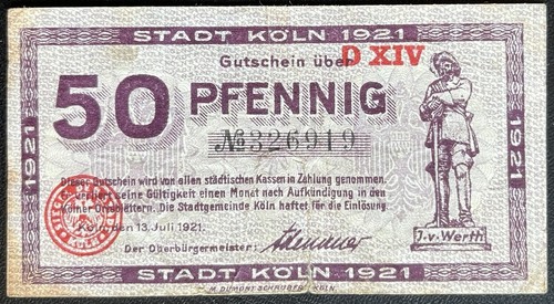 Pfennig stadt köln 1921 - 50,