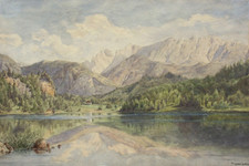 Alpine Gebirgslandschaft, See