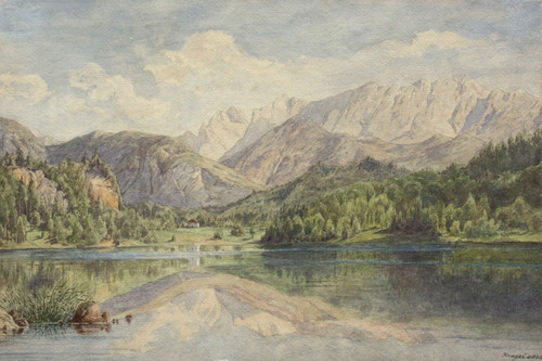 Alpine gebirgslandschaft see - alpine, gebirgslandschaft,