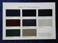 Mazda Xedos 9 Farbkarte 08.1996