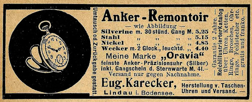 Werbung reklame 1908 anker - werbung/reklame, 1908: