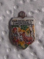 Bettelarmband Wappen Anhänger - Märchengarten Simonswald - 800 Silber (Reu)