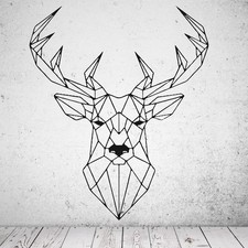 Wandtattoo Hirsch geometrisch