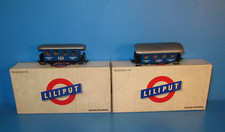 2 x Liliput H0e  Personenwagen Puntigamer Bier No. 703 40  in OVP #6812