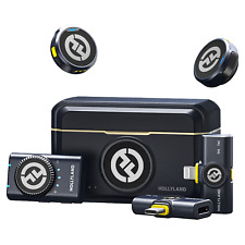 Hollyland Lark M2 Wireless Lavalier Mikrofon für Kamera, iPhone, Android, PC