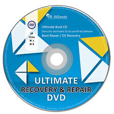 Recovery & Repair CD DVD für Windows 10 - 8 - Win 7 - XP 32 & 64 bit V.2016