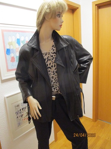 Vintage damen lederjacke s - gr.,