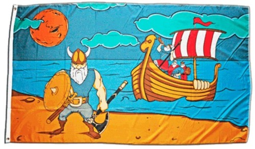 Fahne wikinger flagge - fahne,
