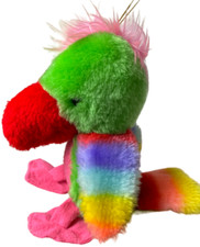 Plüsch Papagei Anhänger Bunt