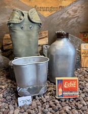 Orig. NL Armee Feldflaschenset Alu + Kocher inkl. Esbit 80. Jahre  Sammler #2575