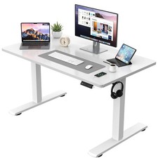 Höhenverstellbarer Stehpult Schreibtisch Elektrisch Ganze Tischplatte Memory