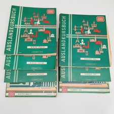 7 X Auslandkursbuch DB 1966 1967 1968 1969 Kursbuch Sommer Winter 