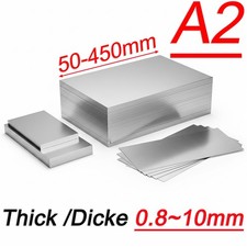 Edelstahlblech gebürstet Dicke 0.6 0.8 1 - 10mm V2A Zuschnitte Platte VA Blech