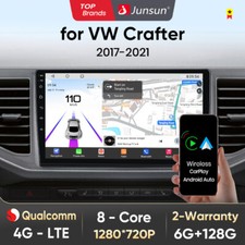 8Core 128GB Android 14 CarPlay AutoRadio IPS GPS Navi Für VW Crafter 2017-2024