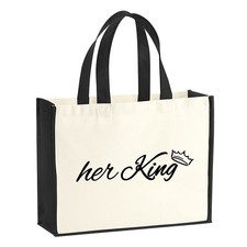 Jutetasche her King Krone