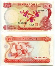 10 Dollars Singapur /