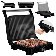 Elektrischer Kontaktgrill Zeegma Sandwichtoaster 2000W Tischgrill Elektrogrill