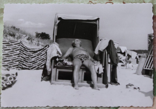 Foto 1969 mann - badehose, ddr