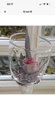 Rosenschale glas geschliffene - glas,