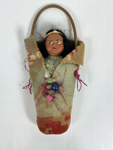 Vintage indianer skookum puppe - vintage,
